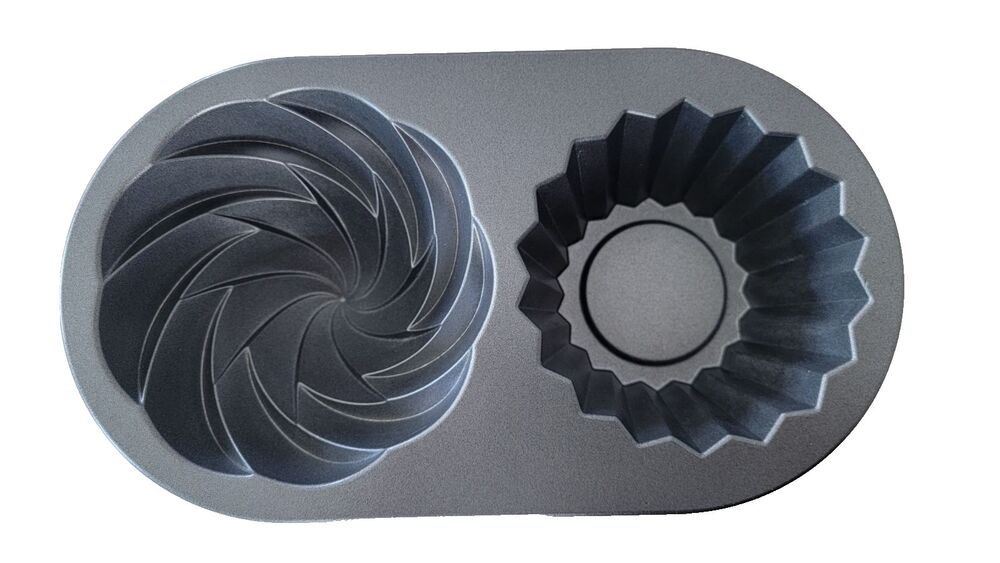NORDIC WARE USA Cute Cupcake Pan Giant Cupcake 2.4 litre 6 Cups Baking Tin Cake